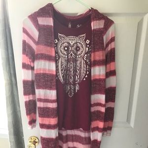 cardigan/top set